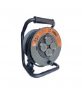 CABLE REEL 25М х 3G1.5 MILITA-2 4xSCHUKO THERMAL CUT-OUT IP44 PLASTIC 8008270 VITO
