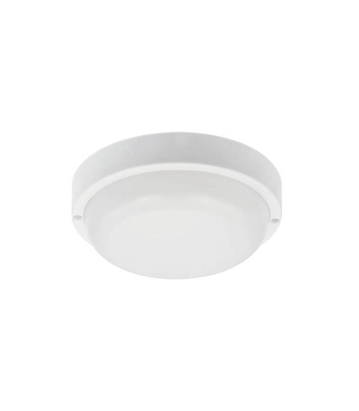 LED ВЪНШЕН ТЕХНИЧЕСКИ ОСВЕТИТЕЛ LUZ-BR 12W 840Lm 4000K (НЕУТРАЛНА СВЕТЛИНА) IP65 Φ170x50mm БЯЛ ЦВЯТ 3401000 VITO