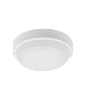 LED ВЪНШЕН ТЕХНИЧЕСКИ ОСВЕТИТЕЛ LUZ-BR 12W 840Lm 4000K (НЕУТРАЛНА СВЕТЛИНА) IP65 Φ170x50mm БЯЛ ЦВЯТ 3401000 VITO
