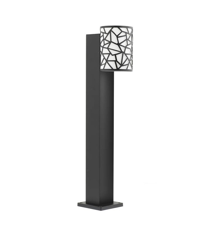 LED ГРАДНИСКО ОСВЕТИТЕЛНО ТЯЛО BILBAO-B50 8W 300Lm 4000K (НЕУТРАЛНА СВЕТЛИНА) IP44 Φ89x145x500mm ЧЕРЕН ЦВЯТ & БЯЛ ЦВЯТ 3241450 V