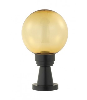 OUTDOOR GARDEN LIGHT WITH BASE GARDENIA-G E27 IP44 Φ200x350mm PMMA GOLD 3240260 VITO