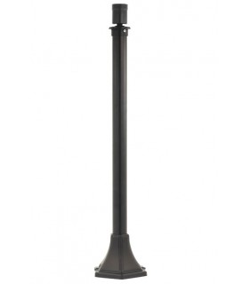 POLE FOR OUTDOOR USE STEEL WITH E27 BASE AND CABLE 750mm BLACK 3242240 VITO