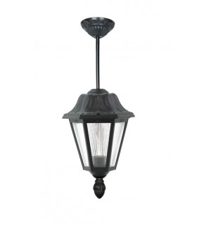 OUTDOOR PENDANT LIGHT VERONA-H E27 BLACK IP44 PLASTIC 240x240x500mm BLACK 3242080 VITO