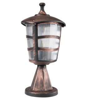 ГРАДИНСКИ ФЕНЕР BARI-34 E27 ЧЕРЕН ЦВЯТ IP44  ПЛАСТМАСОВ Φ180x340mm АНТИК 3242000 VITO