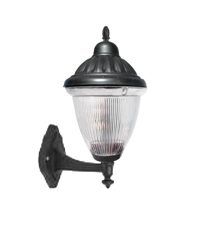 ФАСАДЕН ФЕНЕР LIVORNO-W E27 ЧЕРЕН ЦВЯТ IP44 ПЛАСТМАСОВ 270x400mm ЧЕРЕН ЦВЯТ 3242230 VITO
