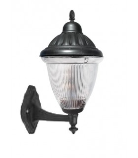 ФАСАДЕН ФЕНЕР LIVORNO-W E27 ЧЕРЕН ЦВЯТ IP44 ПЛАСТМАСОВ 270x400mm ЧЕРЕН ЦВЯТ 3242230 VITO
