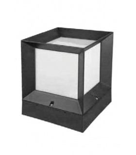 OUTDOOR GARDEN LIGHT CUBO E27 IP44 PLASTIC 225x225x280mm BLACK 3242260 VITO