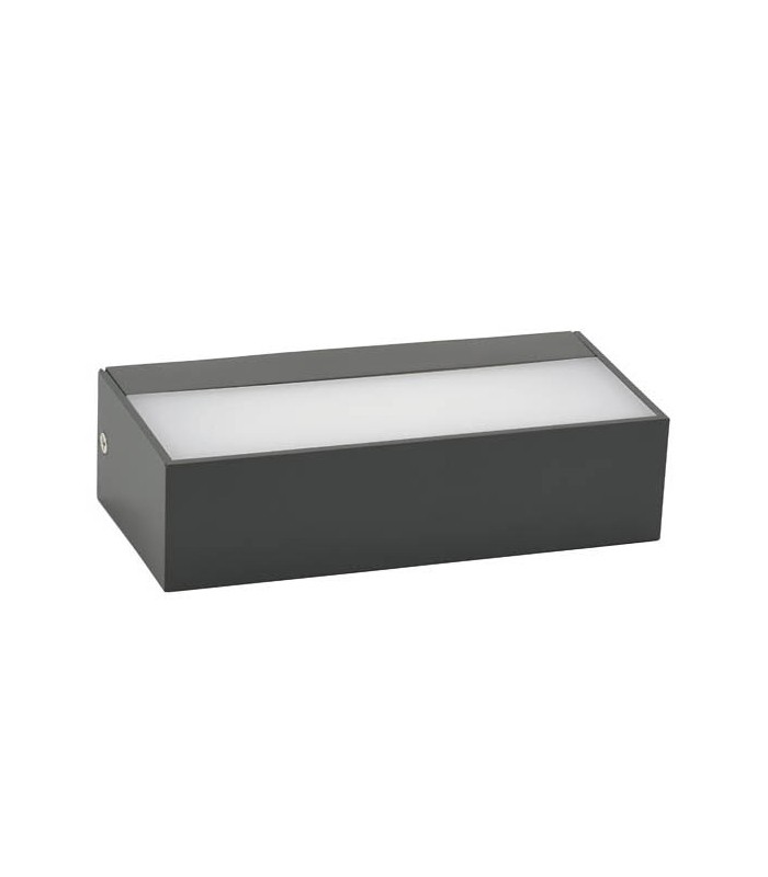 LED ФАСАДЕН АПЛИК ADRIA WL2 10W 650Lm 4000K (НЕУТРАЛНА СВЕТЛИНА) IP65 170x80x46mm ДВУПОСОЧНО ОСВЕТЯВАНЕ ЦВЯТ АНТРАЦИТ 3230470 VI