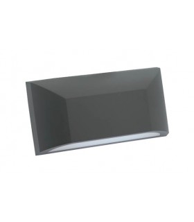 LED OUTDOOR WALL LIGHT ADRIA W1 6W 360Lm 4000K (NATURAL WHITE) IP65 200x113x51mm ANTHRACITE 3230480 VITO