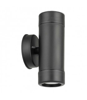OUTDOOR WALL LIGHT VEGAS P1 GU10 UP & DOWN Φ80x160mm IP44 PLASTIC BLACK  3230320 VITO