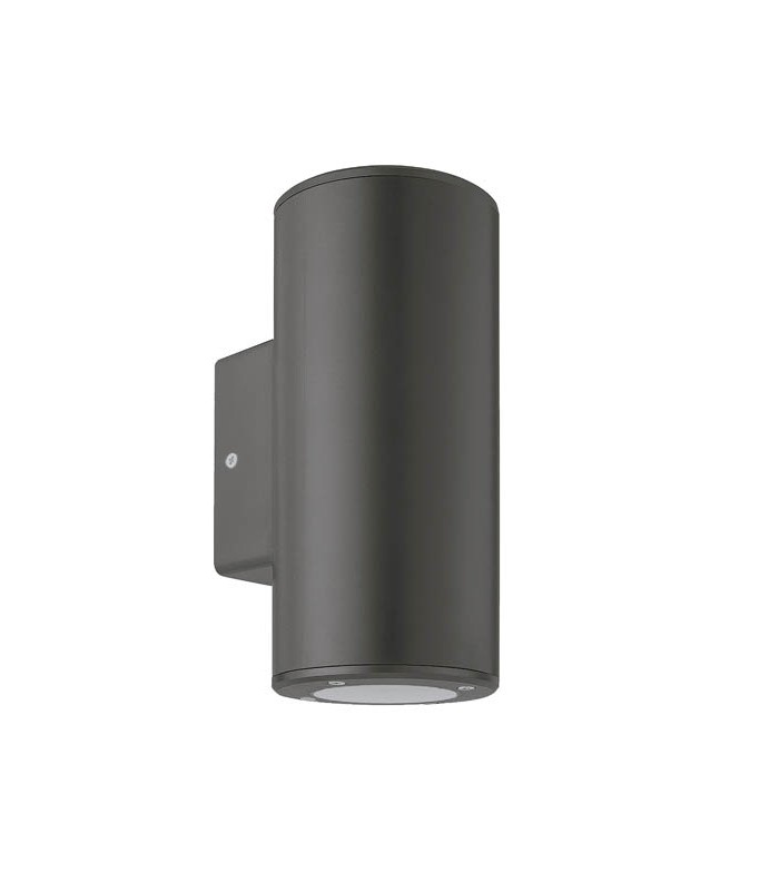 OUTDOOR WALL LIGHT ADRIA R2 GU10 UP & DOWN Φ76x186x99mm IP54 PLASTIC ANTHRACITE 3230620 VITO