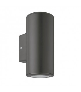 OUTDOOR WALL LIGHT ADRIA R2 GU10 UP & DOWN Φ76x186x99mm IP54 PLASTIC ANTHRACITE 3230620 VITO