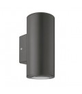 OUTDOOR WALL LIGHT ADRIA R2 GU10 UP & DOWN Φ76x186x99mm IP54 PLASTIC ANTHRACITE 3230620 VITO