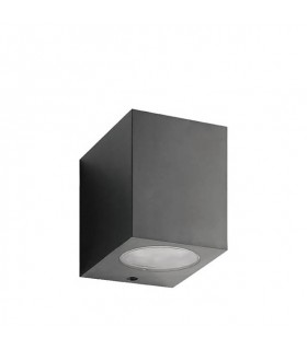 OUTDOOR WALL LIGHT ADRIA SQC1 GU10 92x90x70mm IP54 PLASTIC ANTHRACITE 3230510 VITO
