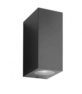 OUTDOOR WALL LIGHT ADRIA SQC2 GU10 UP & DOWN 92x160x70mm IP54 PLASTIC ANTHRACITE 3230520 VITO