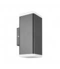 LED ФАСАДЕН АПЛИК ADRIA SQL2 8W 480Lm 4000K (НЕУТРАЛНА СВЕТЛИНА) IP65 76x200x99mm ДВУПОСОЧНO ОСВЕТЯВАНЕ ЦВЯТ АНТРАЦИТ 3230580 VI
