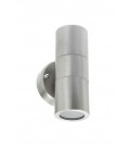 OUTDOOR WALL LIGHT VEGAS 2A GU10 Φ60x160x93mm IP44 UP & DOWN STAINLESS STEEL NICKEL 3240550 VITO