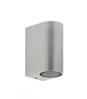 OUTDOOR WALL LIGHT SPIDER 2D GU10 98x145x67mm IP44 UP & DOWN ALUMINIUM, COLOR NICKEL 3230060 VITO