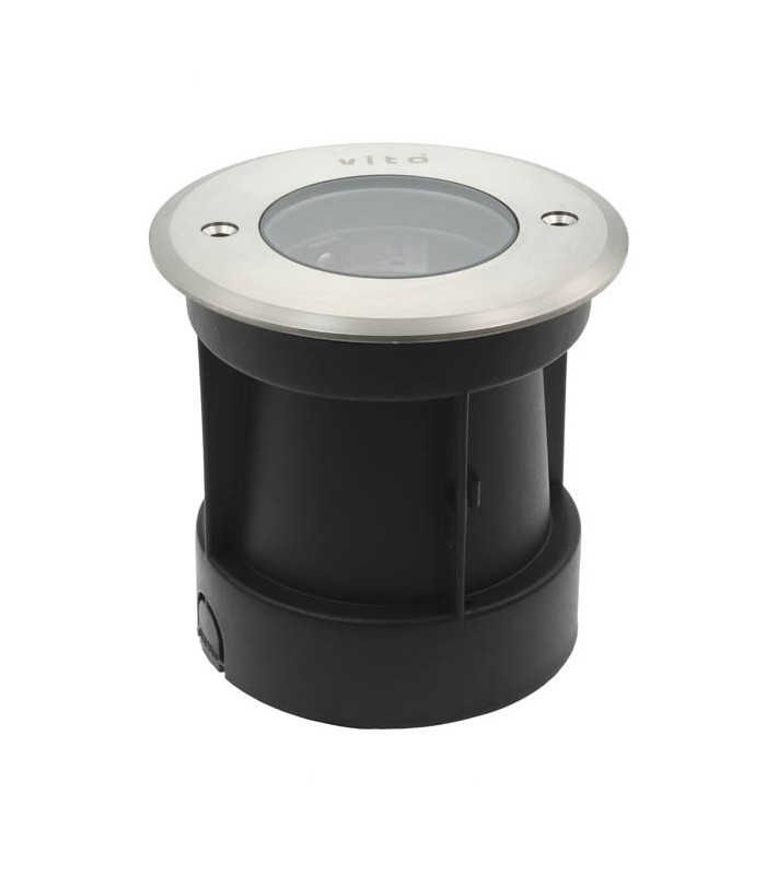 ГРАДИНСКИ ОСВЕТИТЕЛ ЗА ЗЕМЯ GRANDE 18 E27 IP67, НИКЕЛ Φ185mm 3200160 VITO