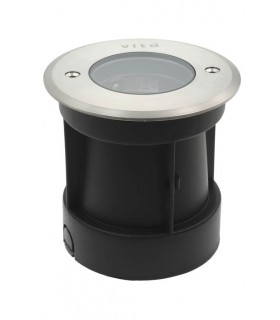 ГРАДИНСКИ ОСВЕТИТЕЛ ЗА ЗЕМЯ GRANDE 18 E27 IP67, НИКЕЛ Φ185mm 3200160 VITO