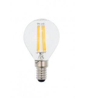 LED ФИЛАМЕНТНА КРУШКА LEDISONE-2-CLEAR ТОПЧЕ G45 4W 520Lm E14 2700K (ТОПЛА СВЕТЛИНА) 1514520 VITO