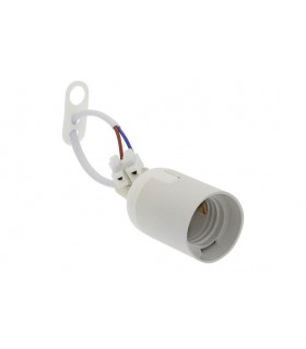 E27 PENDANT WITH LAMPHOLDER, CABLE & TERMINAL WHITE 7300081 VITO