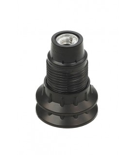 E14 БАКЕЛИТЕНА ФАСУНГА ЧЕРЕН ЦВЯТ С РЕЗБА И  2 ПРЪСТЕНА  7310010 VITO