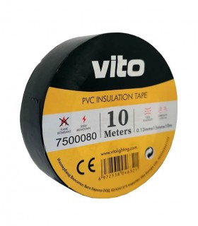 ИЗОЛИРБАНД 10m ЧЕРЕН ЦВЯТ НЕ ПОДДЪРЖА ГОРЕНЕТО 7500080 VITO