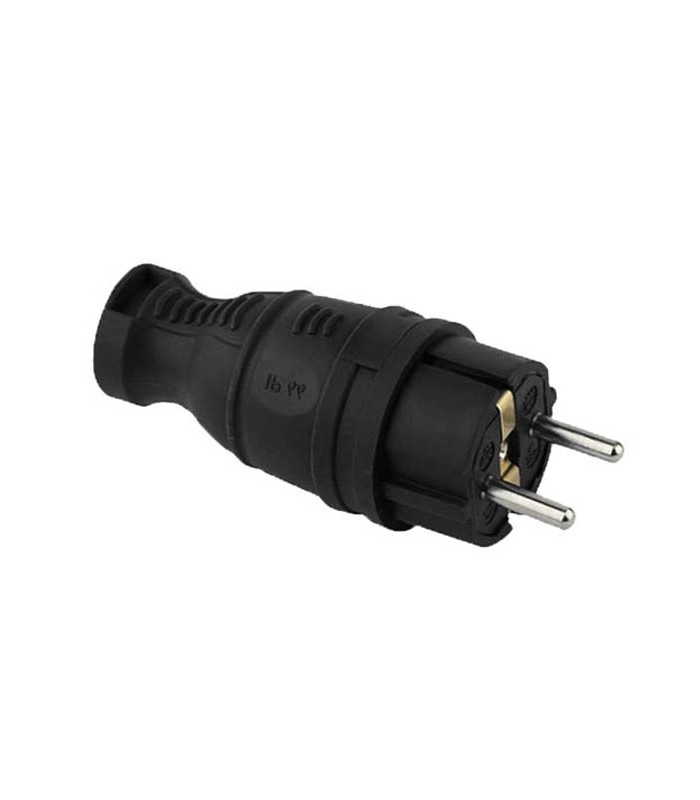 MALE SCHUCKO RUBBER PLUG IP44 BLACK 8006450 VITO