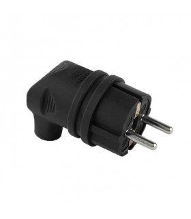 MALE SCHUCKO PLUG WITH GRIP IP20 BLACK 8006470 VITO