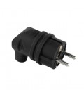 MALE SCHUCKO PLUG WITH GRIP IP20 BLACK 8006470 VITO