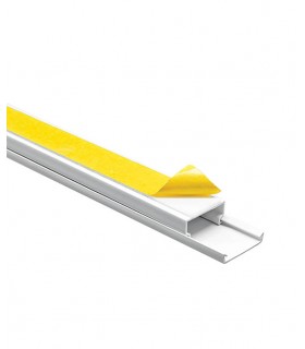 CABLE TRUNK PVC 2m 25x16m WITH ADHESIVE WHITE MADE IN EU 8000230 VITO