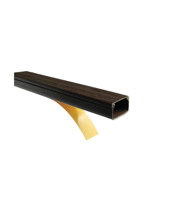 CABLE TRUNK PVC 2m 12x12 WITH ADHESIVE MAHOGANY 8000500
