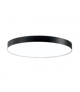 LED LINEAR FIXTURE DISC SURFACE MOUNTED OR PENDANT PROFILED-PR Φ1200x80mm 120W 3000K (WARM WHITE) 15600Lm BLACK 2423700 VITO