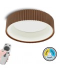 LED SURFACE MOUNTED FIXTURE TANIA DIMMABLE-AS46 42W 3xCCT BROWN WITH 2.4G CONTROLLER 3xCCT 2024670 VITO