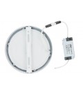 LED PANEL ROUND SURFACE MOUNTED LINDA-R Φ110x27mm 9W 900Lm 6000K (COOL WHITE) WHITE 2023630 VITO