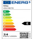LED SQUARE PANEL SURFACE MOUNTED LINDA-S 280x280x27mm 24W 2400Lm 6000K (COOL WHITE) WHITE 2023870 VITO