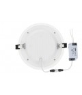 LED КРЪГЪЛ СТЪКЛЕН ПАНЕЛ ЗА ВГРАЖДАНЕ  LENA-RG Φ100x40mm 6W 564Lm 3000K (ТОПЛА СВЕТЛИНА) 2023400 VITO, МОНТАЖЕН ОТВОР Φ75