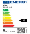 LED КРЪГЪЛ СТЪКЛЕН ПАНЕЛ ЗА ВГРАЖДАНЕ  LENA-RG Φ100x40mm 6W 600Lm 6000K (СТУДЕНА СВЕТЛИНА) 2023420 VITO, МОНТАЖЕН ОТВОР Φ75