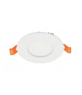 LED ROUND PANEL SLIM RECESSED LENA-RX Φ120x20mm 6W 564Lm 3000K (WARM WHITE) WHITE 2023910 VITO
