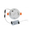 LED ROUND PANEL SLIM RECESSED LENA-RX Φ120x20mm 6W 570Lm 4000K (NATURAL WHITE) WHITE 2023920 VITO