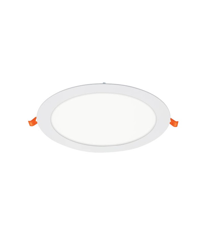 LED ROUND PANEL SLIM RECESSED LENA-RX Φ165x20mm 12W 1128Lm 3000K (WARM WHITE) WHITE 2023940 VITO