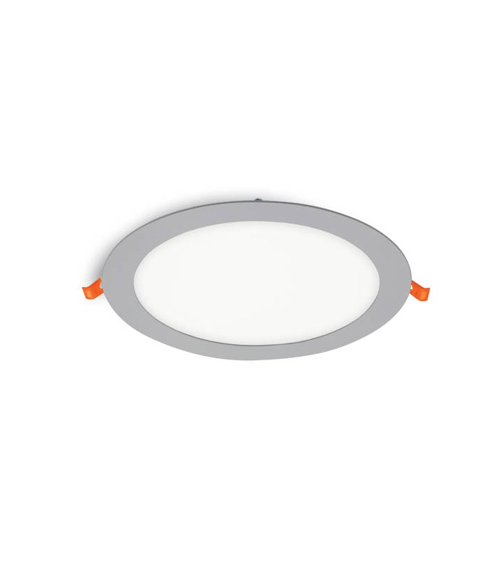 LED ROUND PANEL SLIM RECESSED LENA-RX Φ220x20mm 18W 1710Lm 4000K (NATURAL WHITE) GREY 2023989 VITO