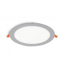 LED ROUND PANEL SLIM RECESSED LENA-RX Φ220x20mm 18W 1710Lm 4000K (NATURAL WHITE) GREY 2023989 VITO