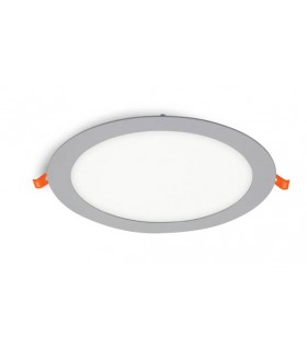 LED КРЪГЪЛ SLIM ПАНЕЛ ЗА ВГРАЖДАНЕ LENA-RX Φ220x20mm 18W 1800Lm 6000K (СТУДЕНА СВЕТЛИНА)) GREY 2023999 VITO 2023991 VITO