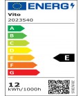 LED SQUARE PANEL DOWNLIGHT RECESSED MOUNTED WITH GLASS LENA-SG 160x160x40mm 12W 1200Lm 6000K (COOL WHITE) 2023540 VITO