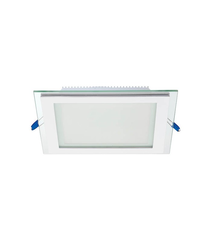 LED SQUARE PANEL DOWNLIGHT RECESSED MOUNTED WITH GLASS LENA-SG 200x200x40mm 16W 1504Lm 3000K (WARM WHITE) 2023550 VITO