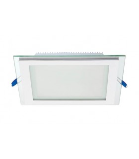 LED SQUARE PANEL DOWNLIGHT RECESSED MOUNTED WITH GLASS LENA-SG 200x200x40mm 16W 1504Lm 3000K (WARM WHITE) 2023550 VITO