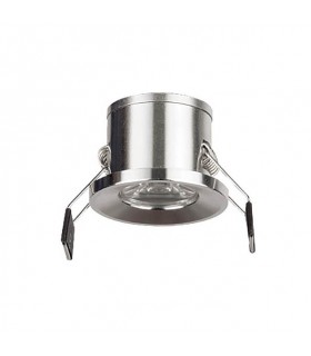 LED SPOT LIGHT FIXTURE RECESSSED MOUNTED RITA 2 ROUND 1W 98Lm 3000K (WARM WHITE) Φ31x22mm CHROME 2021580 VITO