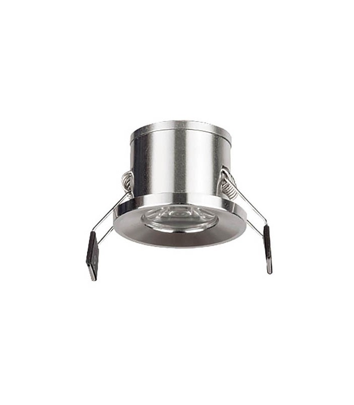 LED SPOT LIGHT FIXTURE RECESSSED MOUNTED RITA 2 ROUND 1W 105Lm 6000K (COOL WHITE) Φ53x30mm CHROME 2021590 VITO